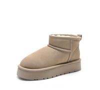 DREAM PAIRS Bottes Femme Hiver Plateforme Déperlantes Antidérapantes avec Doublure Fausse Fourrure Chaudes et Confortables