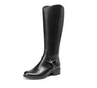 DREAM PAIRS Bottes Femme Style Western Cowgirl Confortables Bottes Cowboy Hautes Knee High avec Fermeture Éclair Latérale,Size 37,Noir,DWUMKB2502