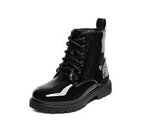 DREAM PAIRS Bottes pour Filles Botte à la Mode Chaussures Enfants Chaudes,Size 31,Noir,KBO211