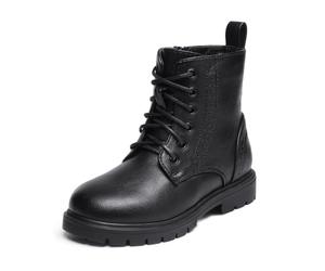 DREAM PAIRS Bottine Fille Chaudes et Confortables | Bottes Enfant Antidérapantes avec Fermeture Éclair Latérale, Chaussures à la Mod