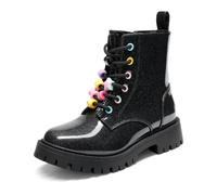 DREAM PAIRS Bottine Fille Non-slip and Comfortable | bottes et bottines fille fermeture éclair sur le côté,les sorties quotidiennes et les jours de pluie