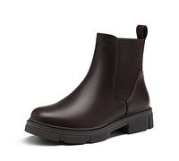 DREAM PAIRS Bottines Chelsea pour Femme Bottine à la Mode Classique Bottes Femmes Chaussures Confortable,Size 39,Brun,SDAB2205W-E