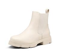 DREAM PAIRS Bottines Chelsea pour Femme Bottine à la Mode Classique Bottes Femmes Chaussures Confortable,Size 41,Beige,SDAB2205W-E