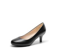 DREAM PAIRS Chaussures à Talons Classiques pour Femme Escarpins en PU Confortable Escarpin pour Rendez Vous Travail Noir/PU LUVLY Taille 36