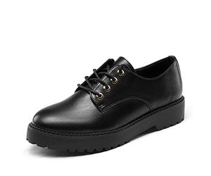 DREAM PAIRS Chaussures Classiques Oxford à Lacets pour Femmes, Chaussures d'affaires Confortables pour Femmes. Black/PU 39 (EUR) SDOX2202W-E