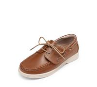 DREAM PAIRS Chaussures de bateau pour garçon, chaussures de loisirs scolaires (tout-petit/tout-petit/écolière), marron, 30 EU