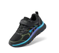 DREAM PAIRS Chaussures de Course pour Enfants Pliables et Respirantes Chaussure de Sport Durable pour Garçon Fille,Size 28.5,Noir/Bleu,SDRS2326K