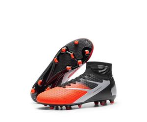 DREAM PAIRS Chaussures de Football Hommes Durable | Chaussure Crampons Montantes à Lacets Stables et Accrocheuses