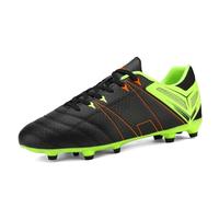 Dream Pairs Chaussures de Football pour Homme Noir Citron Vert Rouge E, 46 EU