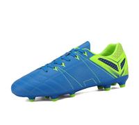 Dream Pairs Chaussures de Football pour Hommes, Chaussures d'entraînement pour Jeunes, Chaussures à Crampons Professionnelles, Chaussures de Sport pour l'extérieur. Rouge/Noir 10 160859-M