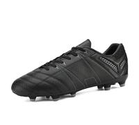 Dream Pairs Chaussures de Football pour Hommes, Chaussures d'entraînement pour Jeunes, Chaussures à Crampons Professionnelles, Chaussures de Sport pour l'extérieur. Rouge/Noir 10 160859-M