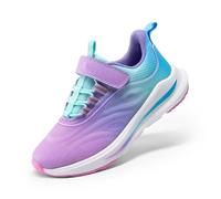 DREAM PAIRS Chaussures de Sport de Course pour Enfants Légère et Confortable Chaussures Durable pour Garçon Fille SDRS2335K,Size 36,Rose Chaud/Bleu,SDRS2335K