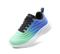 DREAM PAIRS Chaussures de Sport pour Enfants,Vert Clair/Bleu,35