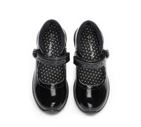 DREAM PAIRS Chaussures d'école Mary Jane plates confortables pour filles, chaussures habillées pour tout-petit/petit enfant/grand enfant, Noir, 12 Little Kid
