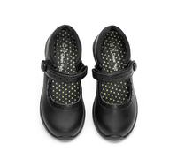 DREAM PAIRS Chaussures d'école Mary Jane plates confortables pour filles, chaussures habillées pour tout-petit/petit enfant/grand enfant, Noir/blanc, 13 Little Kid