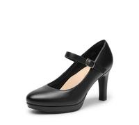 DREAM PAIRS Escarpins Femme Classique Chaussure à Talons Hauts Mary Jane pour Femmes,Size 37,Noir,SDPU2425W