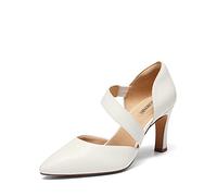 DREAM PAIRS Escarpins Femme Confortable,Size 36,Blanc-PU