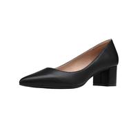 DREAM PAIRS Escarpins Femme Élégants à Talon Bas Bout Pointu Chaussures Confortables Style Classique,Size 35,Noir/PU,DPU212
