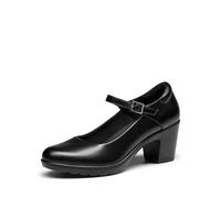 DREAM PAIRS Escarpins Femme Mary Jane Chaussures à Talon Haut Classiques Escarpin à Bout Rond Confortable,Size 39,Noir,SDPU2231W-E