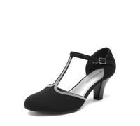 DREAM PAIRS Escarpins Femme Petit Talon à Lanière T | Chaussures Rétro Élégantes et Confortables pour Soirée, Mariage et Occasions Formelles