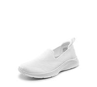 DREAM PAIRS Femmes Chaussures Slip-on Plates Mocassins Confortable Fille Walking Sneakers Blanc 40 (EUR) SDWS2307W-E