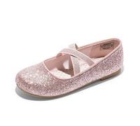 DREAM PAIRS Kids Ballerines Filles Mary Jane Chaussures de Plates Élégantes Princesse Fêtes Ballerine À Enfiler,Size 32,Rose,Angie-2