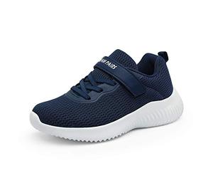 DREAM PAIRS Kids Baskets Enfant Respirant Chaussures de Course pour Enfants Pratique et Confortable,Size 36,Bleu/Foncé,KRIDER-1