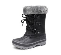 DREAM PAIRS KIDS Bottes de Neige pour Enfants Chaudes et Confortable Bottes de Hiver Antidérapante avec Coque Imperméable