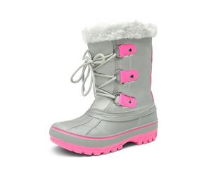 DREAM PAIRS KIDS Bottes de Neige pour Enfants Chaudes et Confortable Bottes de Hiver Antidérapante avec Coque Imperméable