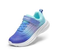 DREAM PAIRS Kids Chaussures de Course Enfant Garçon Fille Baskets Sport Légères et Confortables, Chaussures Enfants pour École et Activités Sportives,Size 32,Marine/Violet/Bleu,SDRS2411K