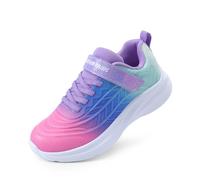 DREAM PAIRS Kids Chaussures de Course pour Enfants Confortabe et Léger Chaussure de Sport pour Garçon Fille,Size 35,Rose/Bleu/Vert,SDRS2411K