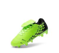 DREAM PAIRS Kids Chaussures de Football pour Enfants Durable Crampons avec Doublure Respirante,Size 28,Néon/Vert/Noir,SUPERFLIGHT-3K