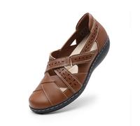 DREAM PAIRS Mocassins Femme Mary Jane Classiques et Elégantes Chaussures Plates à Enfiler pour Femmes,Size 40.5,Bronzer,DWUMLS2508