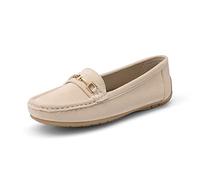 DREAM PAIRS Mocassins Femmes Confortables à Enfiler Chaussures Plates pour Marche Conduite Loafers Femme Khaki SDLS2205W-NEW-E Taille 38 (EUR)