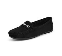 DREAM PAIRS Mocassins Femmes Confortables à Enfiler Chaussures Plates pour Marche Conduite Loafers Femme Noir SDLS2205W-NEW-E Taille 36 (EUR)