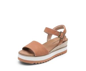 DREAM PAIRS Sandales à Talon Compensé pour Femmes Confortables Sandale Espadrilles d'Été Classique à Plateforme,Size 41.5,Bronzer,DWUMPS2504