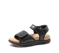 DREAM PAIRS Sandales Athlétiques pour Femmes Confortable et Antidérapantes Sandale de Extérieur Pratique,Size 36.5,Noir Marron,DWUMST2507
