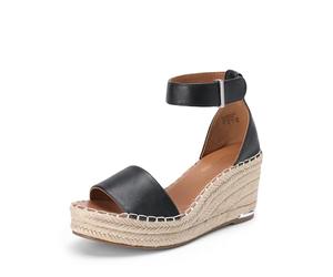 DREAM PAIRS Sandales Compensé Femme Espadrilles Plateforme à Bout Ouvert, Sandales Été Chic avec Bride Cheville, Chaussures de Plage et Mariage Confortables
