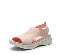 DREAM PAIRS Sandales de Sport à Bout Ouvert Respirantes et Confortables Sandale d’été pour Femmes Antidérapantes,Size 40.5,Rougir,DWUMST2508