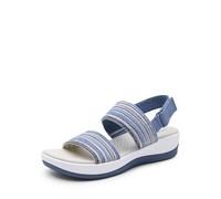 DREAM PAIRS Sandales de Sport pour Femme Confortables Sandale d’été pour Femmes Légère Décontractées,Size 38,Bleu,DWUMFS2522