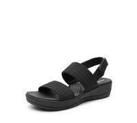 DREAM PAIRS Sandales de Sport pour Femme Confortables Sandale d’été pour Femmes Légère Décontractées,Size 38,Tout Noir,DWUMFS2522
