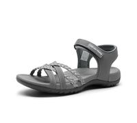 DREAM PAIRS Sandales de Sport pour Femmes Confortable et Légères Sandale de Extérieur Pratique,Size 39,Gris,DWUMST2504