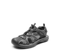 DREAM PAIRS Sandales Sportives d'été pour Hommes Antidérapantes et Respirantes Sandale Extérieure Confortable,Size 40,Noir/Gris Foncé,DMUMST2505