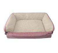 Dream Paws Canapé-lit pour Chien avec Couverture Enroulable, Tapis de Protection de Meubles en Velours Pelucheux avec Doublure en Polaire Moelleuse pour Animaux de Compagnie de Petite, Moyenne Race
