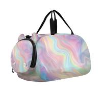 Dream Rainbow Sac de sport avec fond lisse et brillant avec compartiment à chaussures multifonction pour voyage, sport, week-end