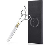 Dream Reach - JP-440C Ciseaux professionnels de toilettage pour chiens en forme droite courbée amincissant/mélange/hachage en acier inoxydable pour couper/couper les poils d'animaux