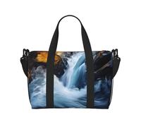 Dream Sac fourre-tout de voyage coloré unisexe, résistant à l'eau, sac de gym de fin de semaine, grande capacité, sac de voyage à bandoulière réglable, Océan de l'aube, Taille unique