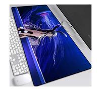 Dream Schoolgirl 700x300mm Tapis de Souris XL Multifonction Gaming Mousepad XL Grand sous Main, Anime Souris 3mm Bureau Anti-Glissant Surface Texturée pour Ordinateur,E