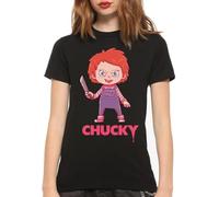 Dream Shirts Child's Play Chucky T-Shirt, Halloween Women's Tee(Small)
