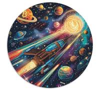 Dream Space 1000 Pièces Puzzle Rond Jouets Classiques Puzzle Circulaire Unique Puzzles Classiques 1000pcs (67.5x67.5cm)